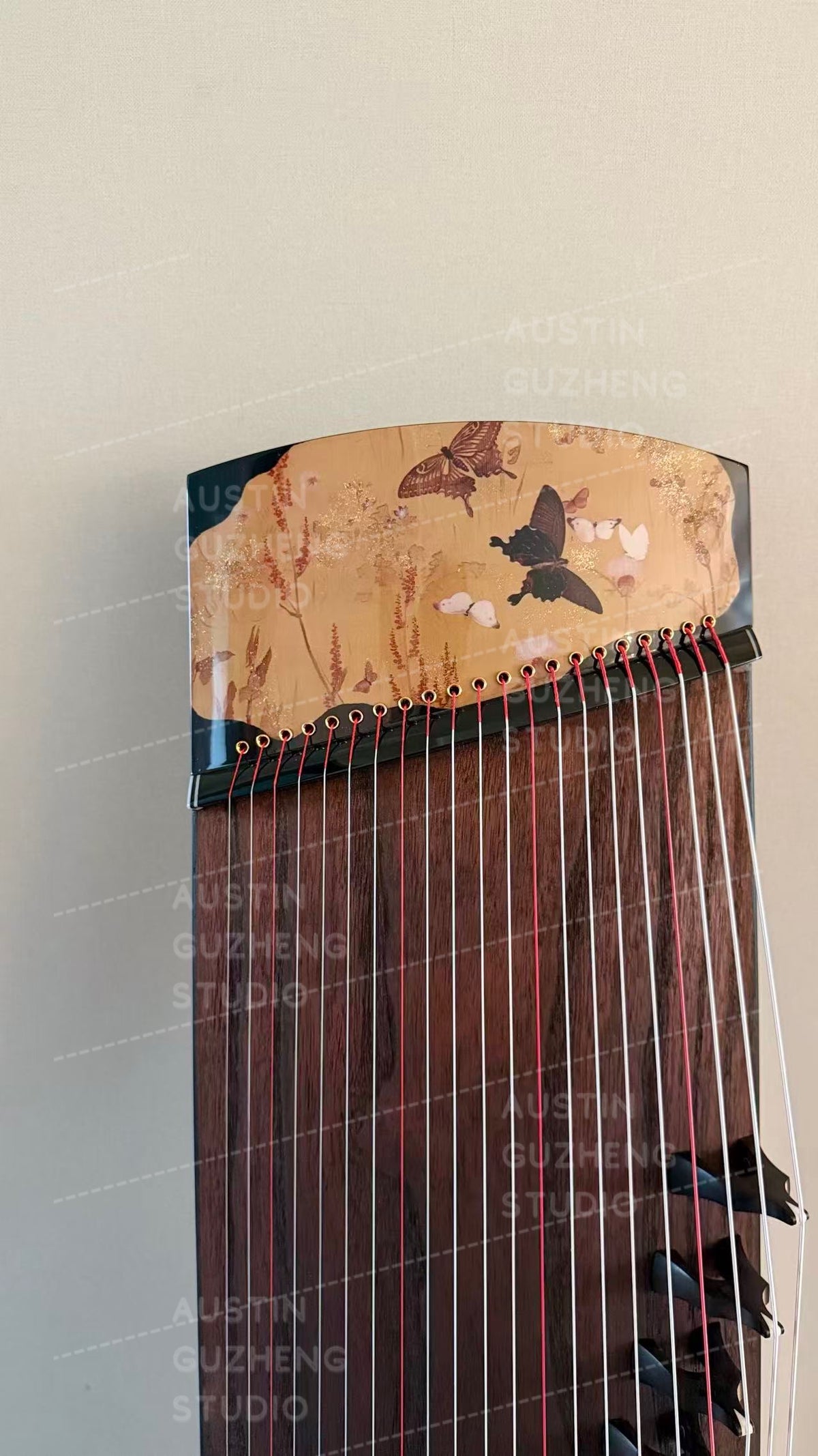 Zhuque Guzheng 朱雀135小繁花蝶影 Travel Sized
