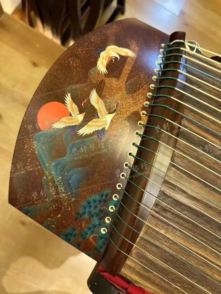 Haitang Guzheng 海棠国乐古筝 135cm Dusk LuoXia 落霞 East Indian Rosewood 阔叶黄檀