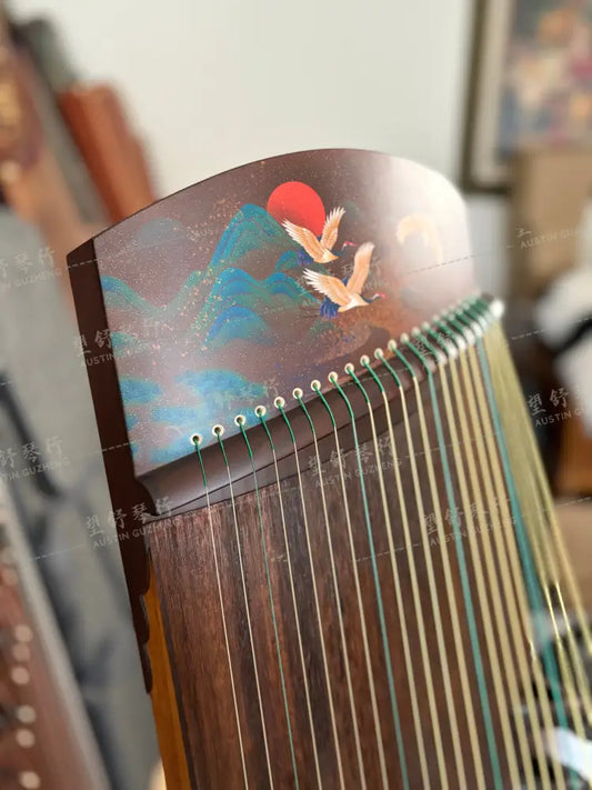 Haitang Guzheng 海棠国乐古筝 135cm Dusk LuoXia 落霞 in stock U.S. 美国现货 East Indian Rosewood 阔叶黄檀