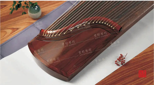 Haitang Guzheng 海棠国乐古筝plain carved paulownia 素面挖筝 Hongpu 泓璞 East Indian Rosewood 阔叶黄檀