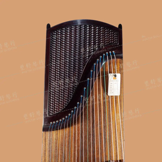 Huali Guzheng 上海华黎古筝 East Indian Rosewood 阔叶黄檀 sculpted meadow 浮雕田园牧歌 East Indian Rosewood 阔叶黄檀