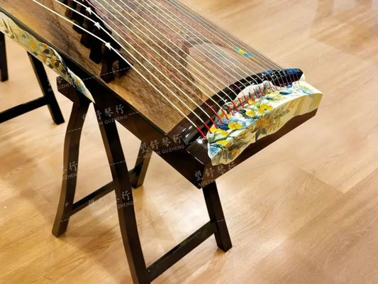 Tangxiang 唐响 | 橘子海 半挖小古筝 Ocean of Oranges - 118cm 46.5inch Travel Sized Soundboard Carved East Indian Rosewood 阔叶黄檀