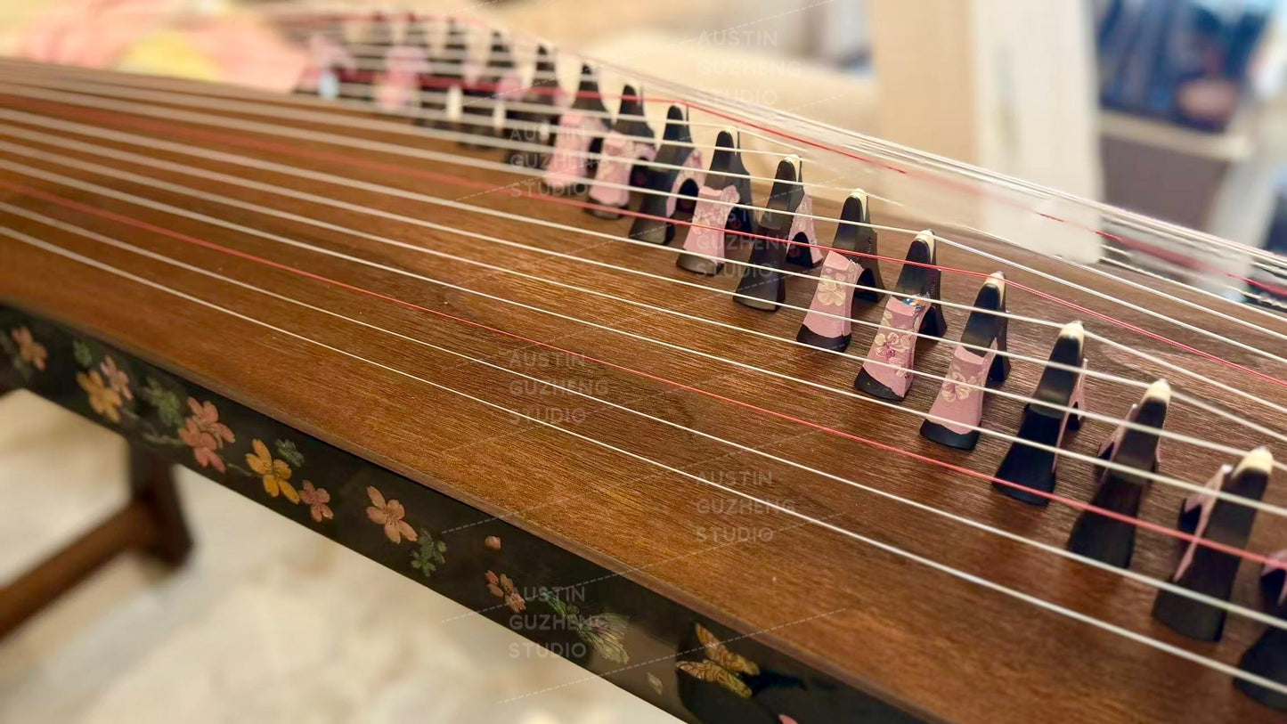 Zhuque Guzheng 8xx series  “Dance of Butterflies with Guzheng” 朱雀8系整挖 蝶舞筝鸣