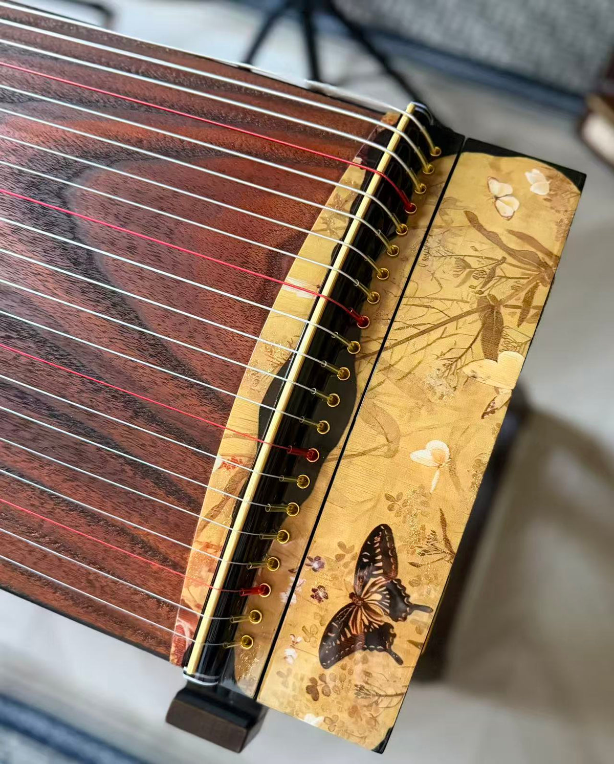 Zhuque Guzheng 朱雀135小繁花蝶影 Travel Sized