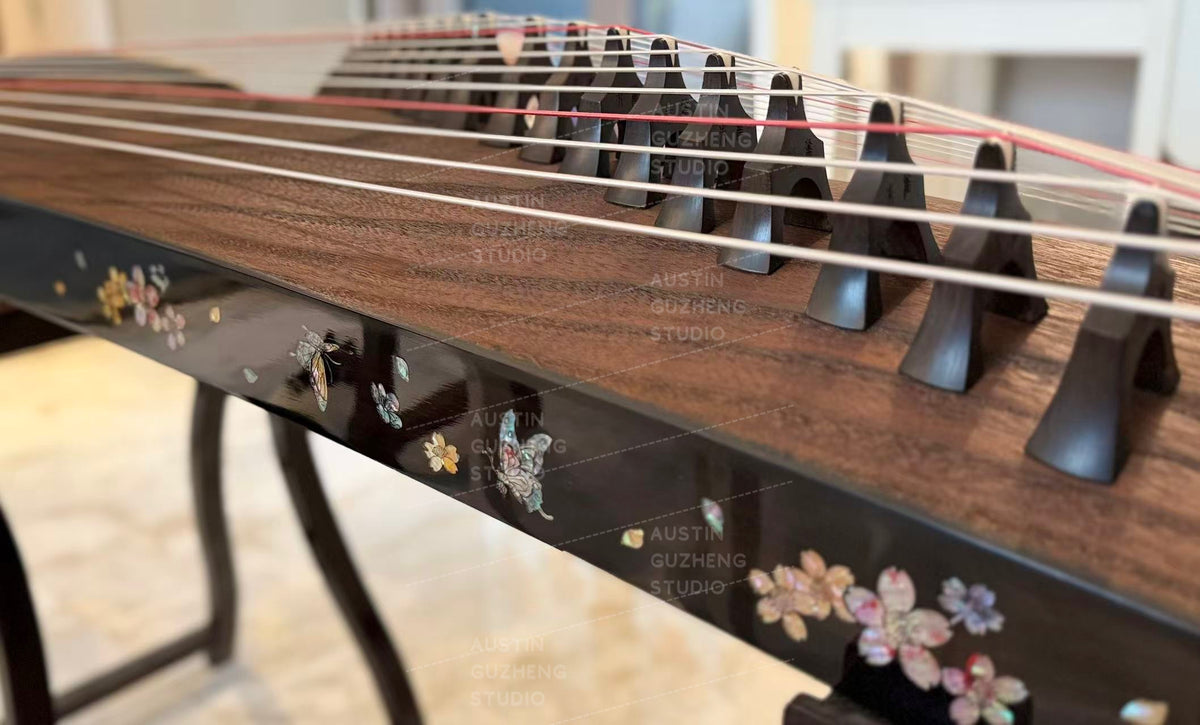 Zhuque Guzheng 朱雀135小繁花蝶影 Travel Sized