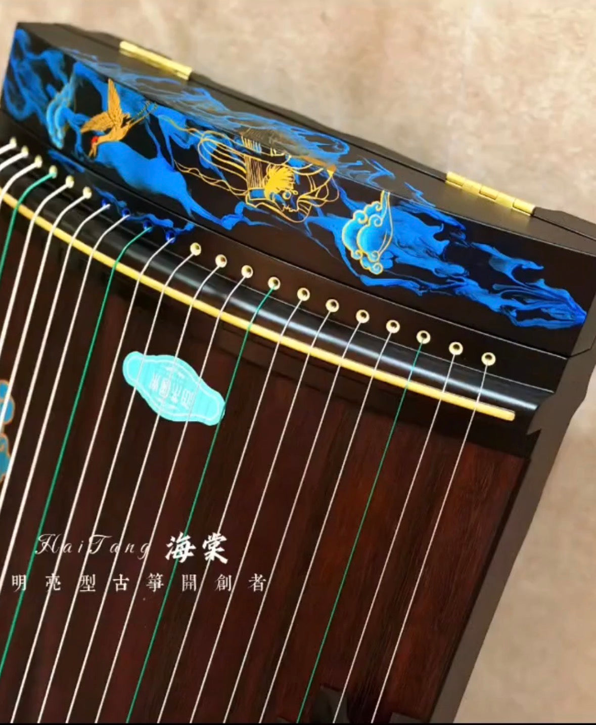 Haitang Guzheng 海棠古筝 110cm Hand Painted 手绘 ｜小琉璃 “Mini Liu Li”