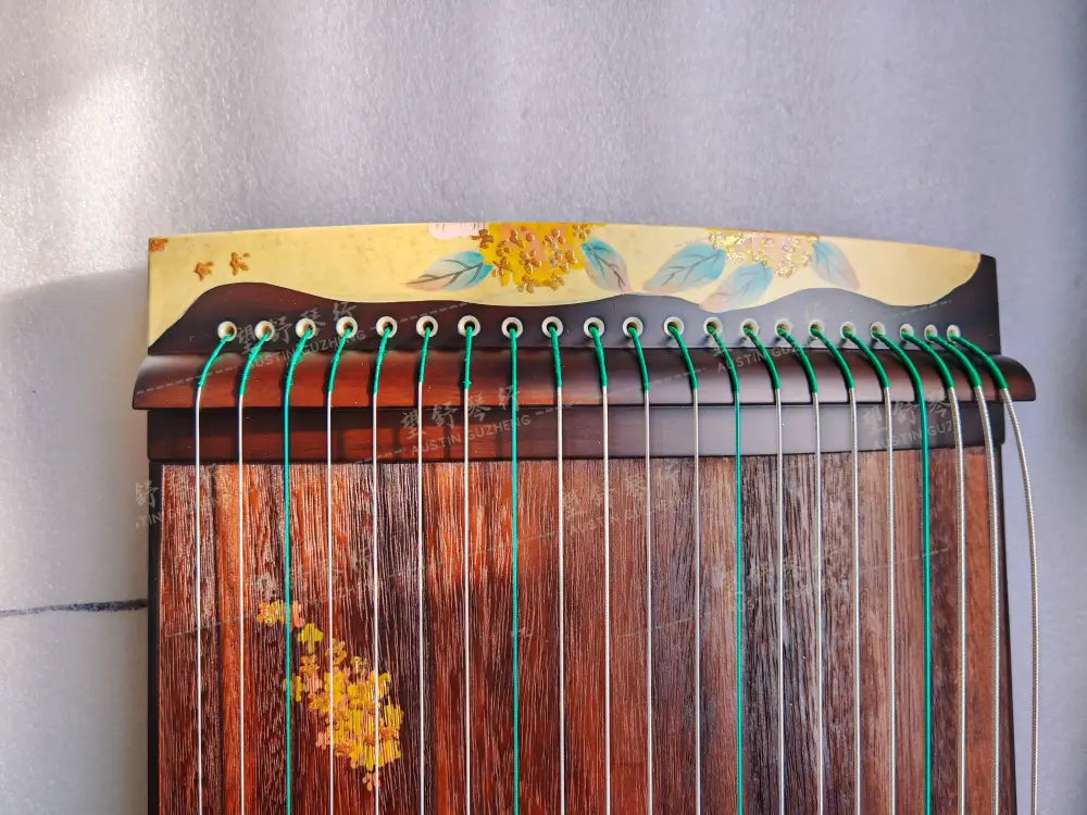 Haitang Guzheng 海棠古筝 110cm Hand Painted with Gold Foil 110厘米纯手绘金箔 ｜锦鲤 Jinli East Indian Rosewood 阔叶黄檀
