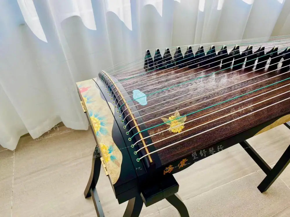 Haitang Guzheng 海棠古筝 110cm Hand Painted with Gold Foil 110厘米纯手绘金箔 ｜锦鲤 Jinli East Indian Rosewood 阔叶黄檀
