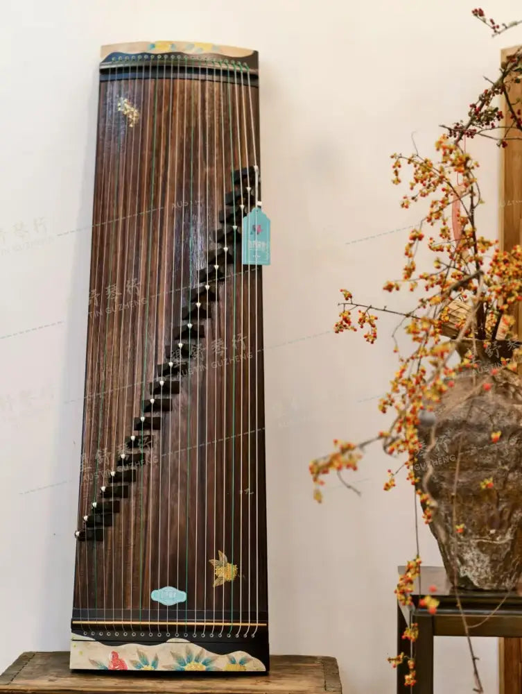 Haitang Guzheng 海棠古筝 110cm Hand Painted with Gold Foil 110厘米纯手绘金箔 ｜锦鲤 Jinli East Indian Rosewood 阔叶黄檀
