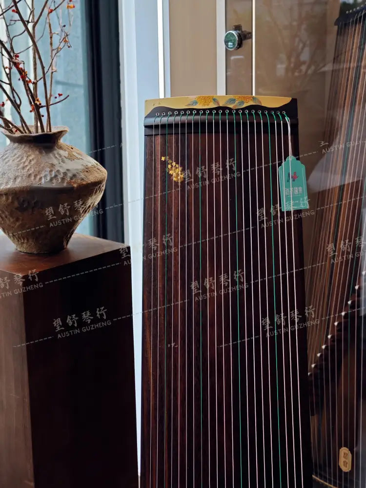 Haitang Guzheng 海棠古筝 110cm Hand Painted with Gold Foil 110厘米纯手绘金箔 ｜锦鲤 Jinli East Indian Rosewood 阔叶黄檀
