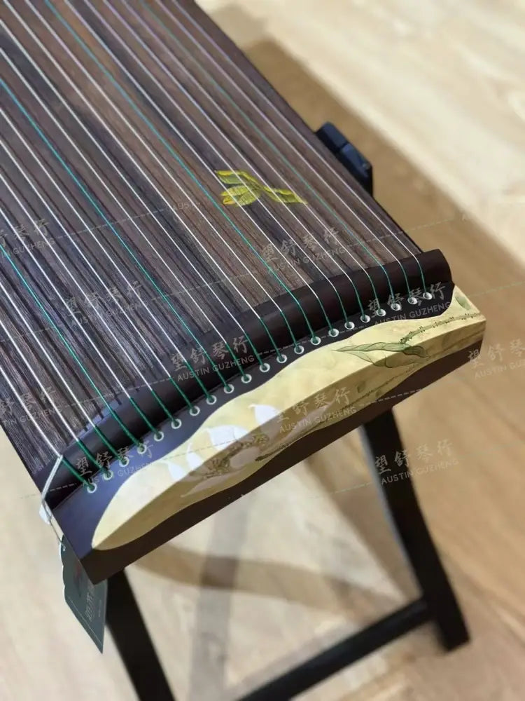Haitang Guzheng 海棠古筝 125cm Hand Painted Lotus 125厘米纯手绘｜青瑶 QingYao East Indian Rosewood 阔叶黄檀
