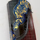 Haitang Guzheng 海棠古筝 single piece carved Hand Painted with mineral paint and gold foil 整挖岩彩金箔手绘-碧海潮生 Rising Tides East