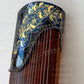 Haitang Guzheng 海棠古筝 single piece carved Hand Painted with mineral paint and gold foil 整挖岩彩金箔手绘-碧海潮生 Rising Tides East