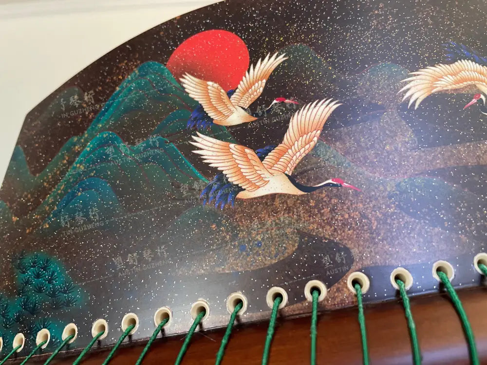 Haitang Guzheng 海棠国乐古筝 135cm Dusk LuoXia 落霞 East Indian Rosewood 阔叶黄檀