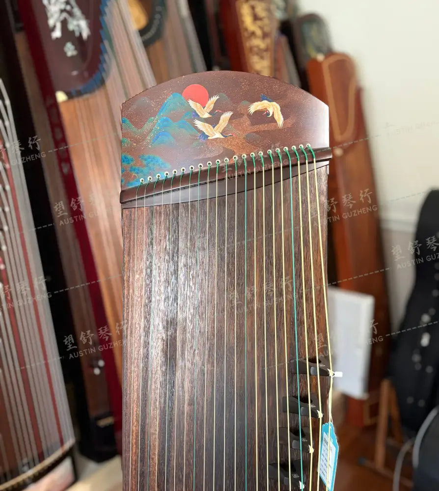 Haitang Guzheng 海棠国乐古筝 135cm Dusk LuoXia 落霞 in stock U.S. 美国现货 East Indian Rosewood 阔叶黄檀