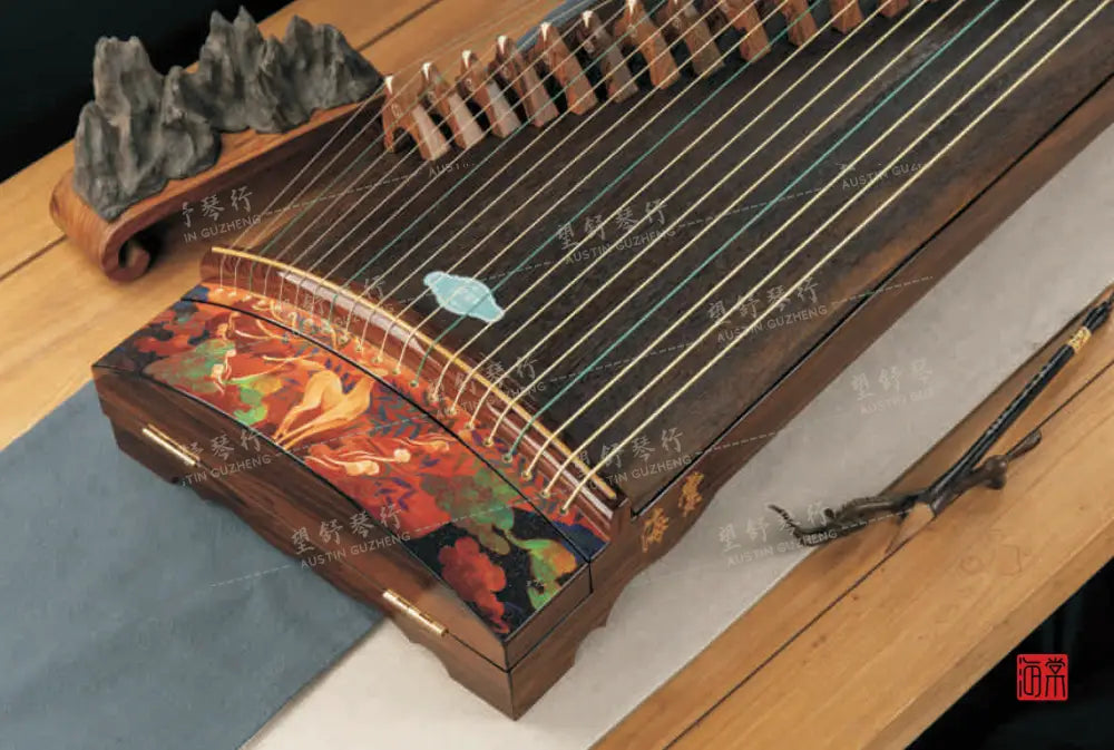 Haitang Guzheng 海棠国乐古筝 135cm Fuzhu 夫诸山海经 East Indian Rosewood 阔叶黄檀