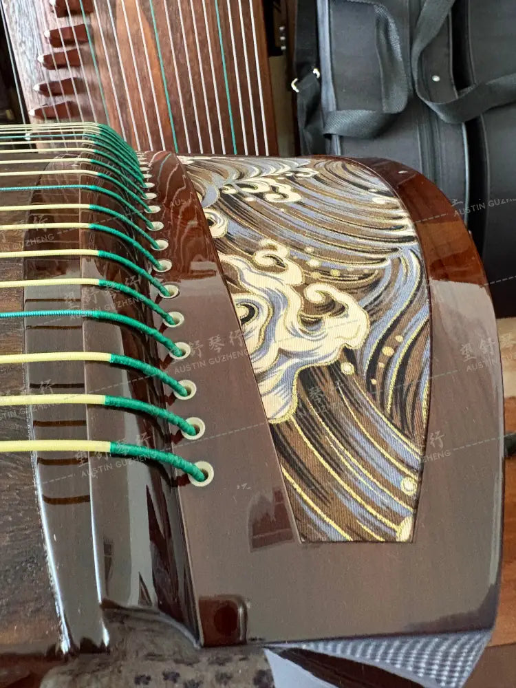 Haitang Guzheng 海棠国乐古筝 135cm Travel Sized Guan Tao Ocean Waves 小观涛 East Indian Rosewood 阔叶黄檀