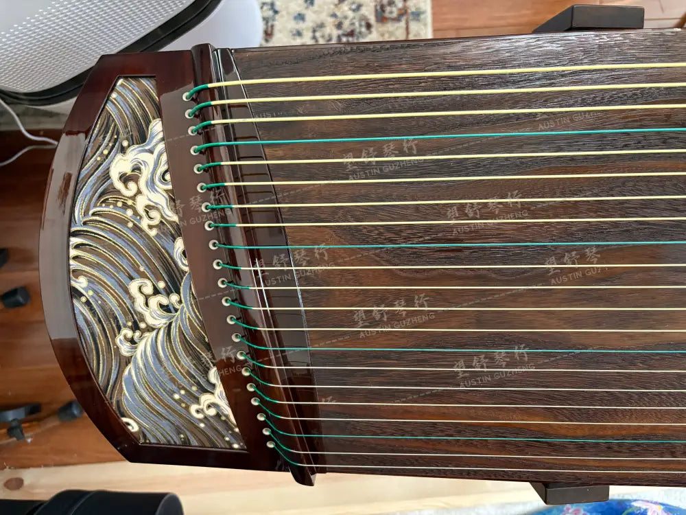Haitang Guzheng 海棠国乐古筝 135cm Travel Sized Guan Tao Ocean Waves 小观涛 East Indian Rosewood 阔叶黄檀