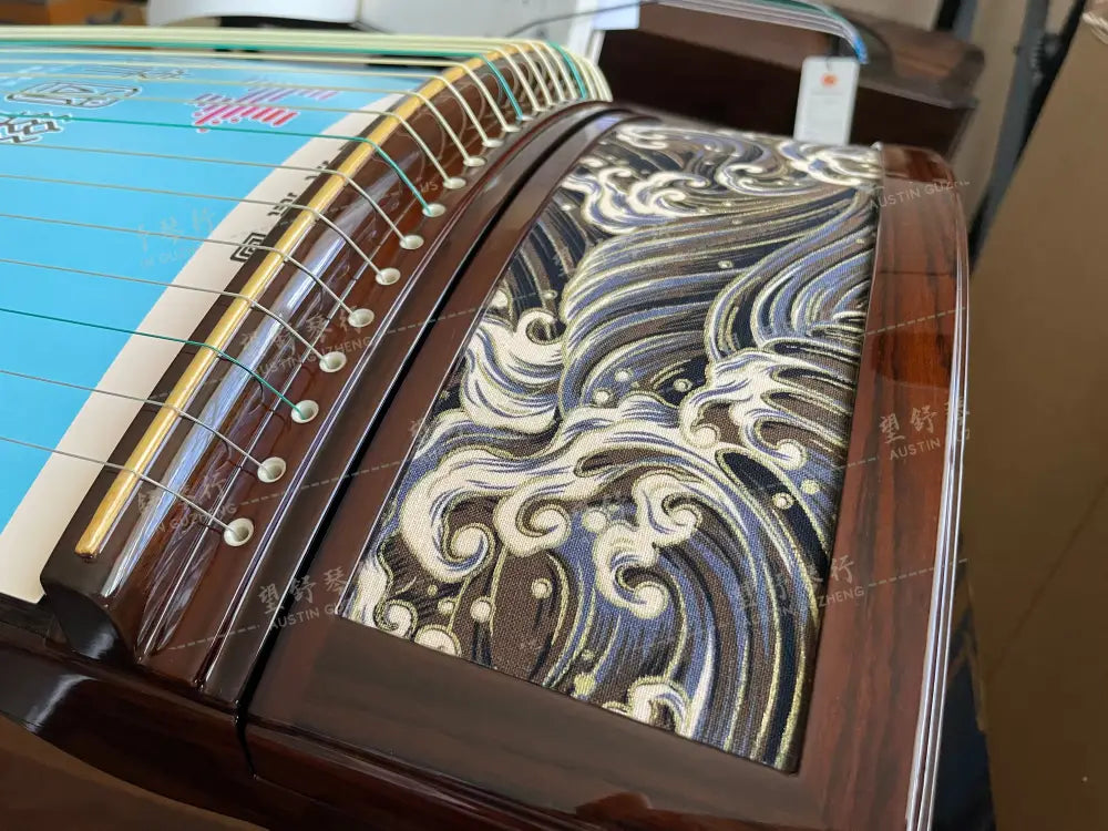 Haitang Guzheng 海棠国乐古筝 carved paulownia 挖筝 Guantao 观涛 East Indian Rosewood 阔叶黄檀