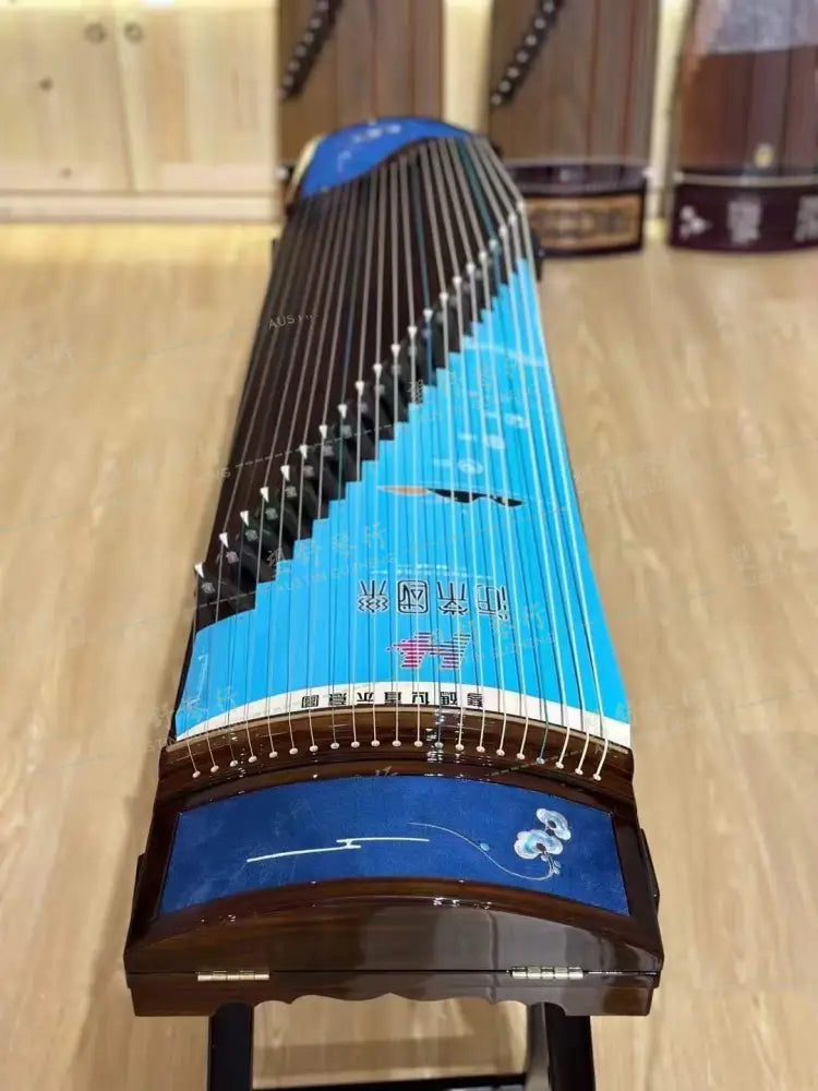 Haitang Guzheng 海棠国乐古筝 carved paulownia with embroidery 刺绣挖筝 Ruyi 如一 East Indian Rosewood 阔叶黄檀