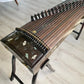 Huali Guzheng 华黎古筝 Ebony Wood 黑檀 with Silver Thread and Shell Inlay Ginkgo Leaves 银丝彩贝枝落银杏 Ebony 黑檀