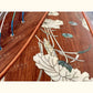 Huali Guzheng 上海华黎古筝 Bubinga 花梨木 with shell inlay lotus flower 贝雕荷塘月色 Bubinga 花梨木