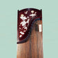 Huali Guzheng 上海华黎古筝 East Indian Rosewood 阔叶黄檀 with shell inlay lotus leaves and flowers 彩贝荷塘月色 East Indian Rosewood