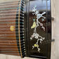Huali Guzheng 上海华黎古筝 Ebony Wood 黑檀 with shell inlay birds and flowers 贝雕鸟语花香 Ebony 黑檀