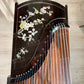 Huali Guzheng 上海华黎古筝 Ebony Wood 黑檀 with shell inlay birds and flowers 贝雕鸟语花香 Ebony 黑檀