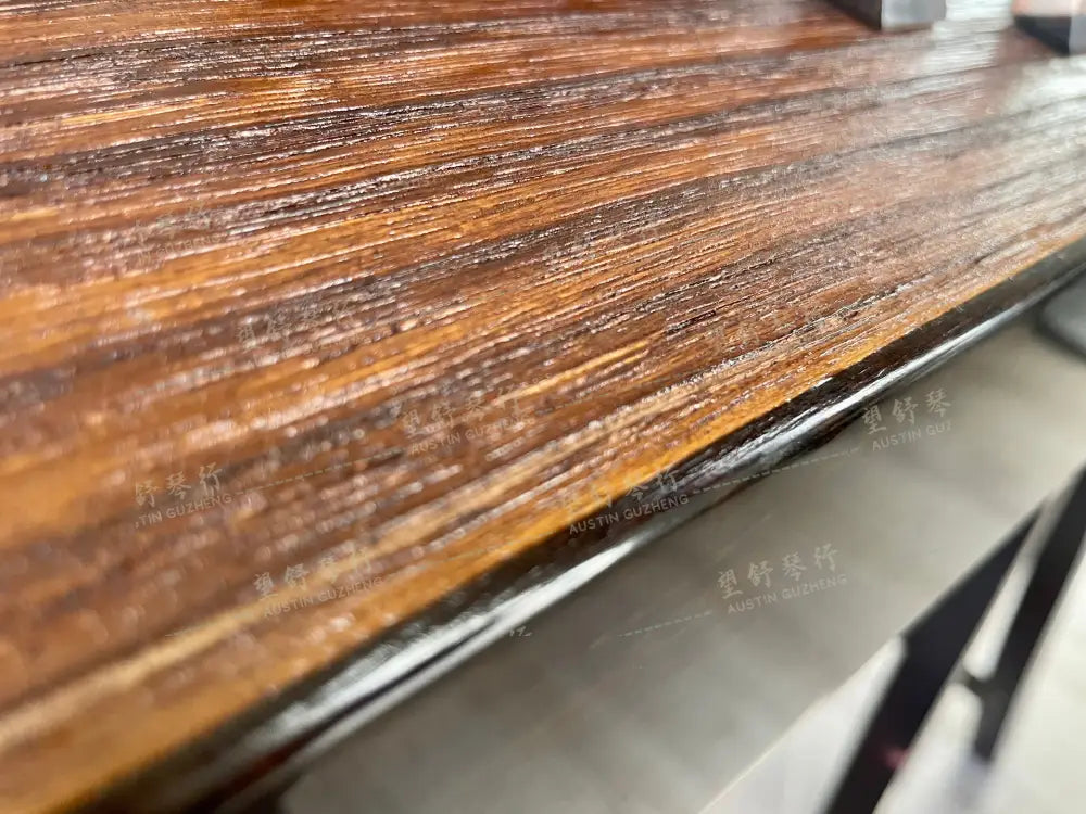 Huali Guzheng 上海华黎古筝 Ebony Wood 黑檀 with shell inlay birds and flowers 贝雕鸟语花香 Ebony 黑檀