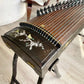 Huali Guzheng 上海华黎古筝 Ebony Wood 黑檀 with shell inlay birds and flowers 贝雕鸟语花香 Ebony 黑檀