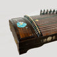 Huali Guzheng 上海华黎古筝 Ebony Wood 黑檀 with shell inlay fan and butterfly贝雕扑蝶 Ebony 黑檀