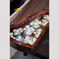 Huali Guzheng 上海华黎古筝 Zambia Rosewood with Pearl Inlay Flowers 血檀贝雕茉莉芬芳 Zambia Rosewood 血檀