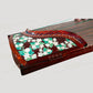 Huali Guzheng 上海华黎古筝 Zambia Rosewood with Pearl Inlay Flowers 血檀贝雕茉莉芬芳 Zambia Rosewood 血檀