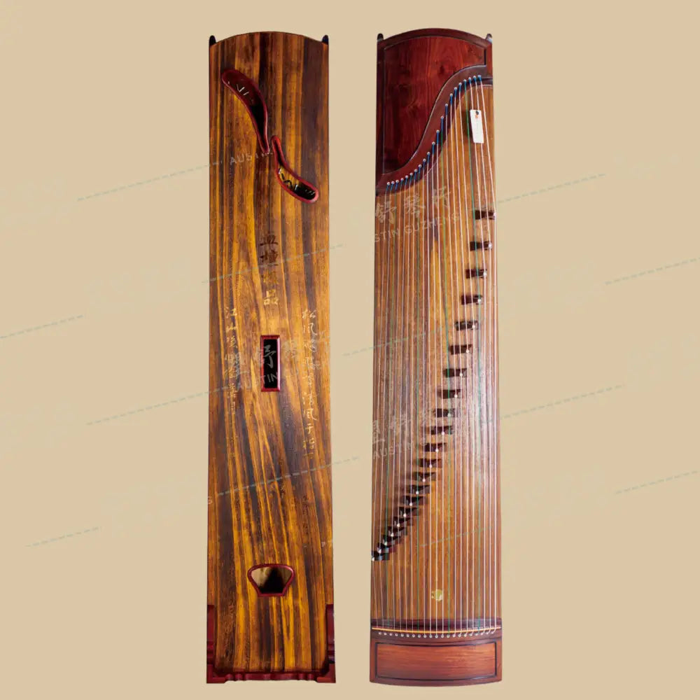 Huali Guzheng 上海华黎古筝 Zambia Rosewood 血紫檀/血檀 Zambia Rosewood 血檀