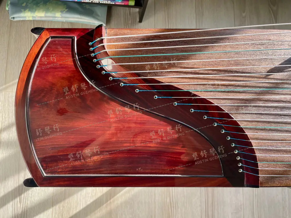 Huali Guzheng 上海华黎古筝 Zambia Rosewood 血紫檀/血檀 Zambia Rosewood 血檀