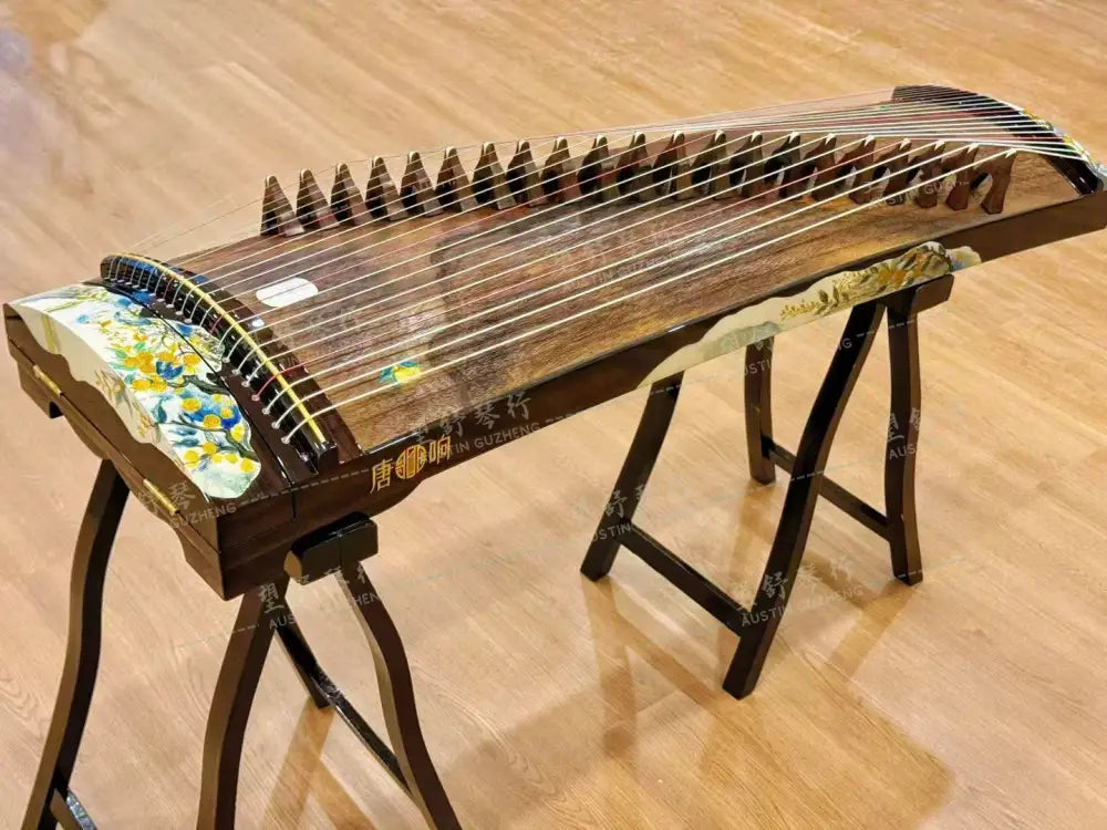 Tangxiang 唐响 | 橘子海 半挖小古筝 Ocean of Oranges - 118cm 46.5inch Travel Sized Soundboard Carved East Indian Rosewood 阔叶黄檀