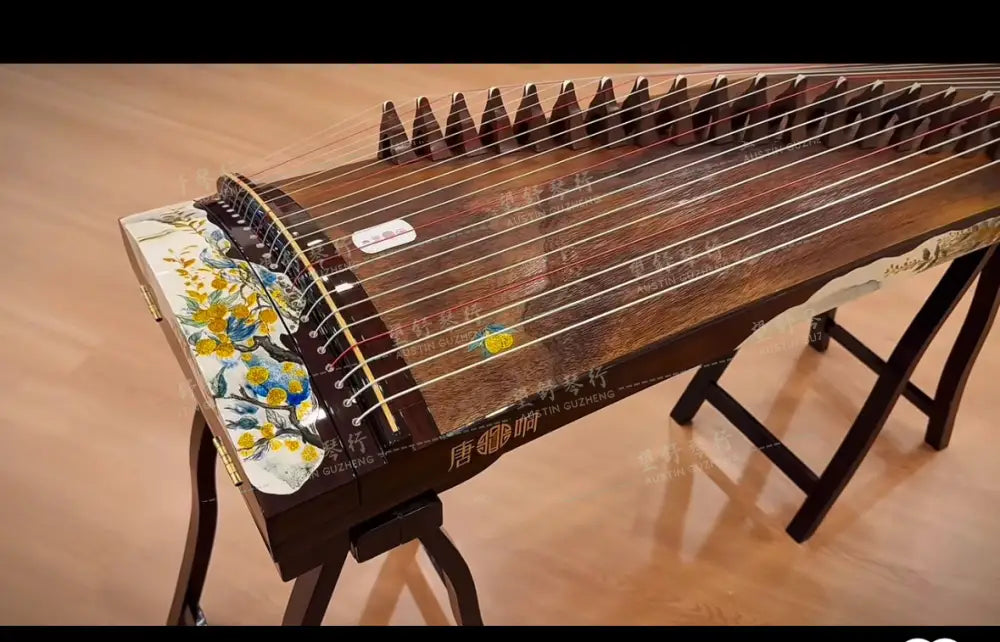 Tangxiang 唐响 | 橘子海 半挖小古筝 Ocean of Oranges - 118cm 46.5inch Travel Sized Soundboard Carved East Indian Rosewood 阔叶黄檀