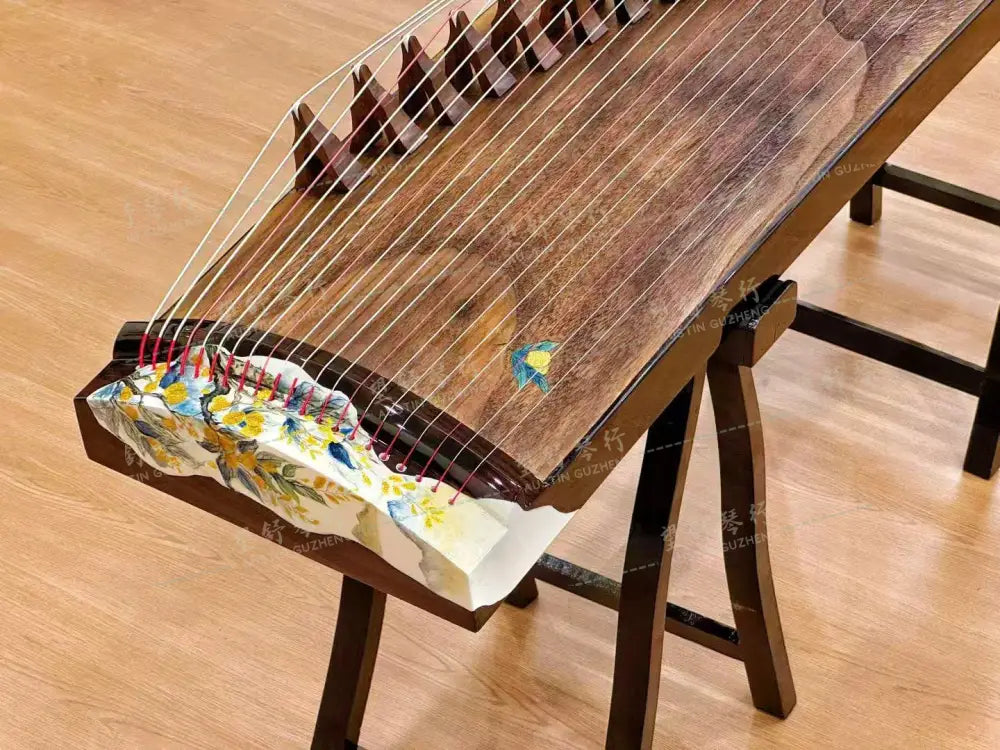 Tangxiang 唐响 | 橘子海 半挖小古筝 Ocean of Oranges - 118cm 46.5inch Travel Sized Soundboard Carved East Indian Rosewood 阔叶黄檀