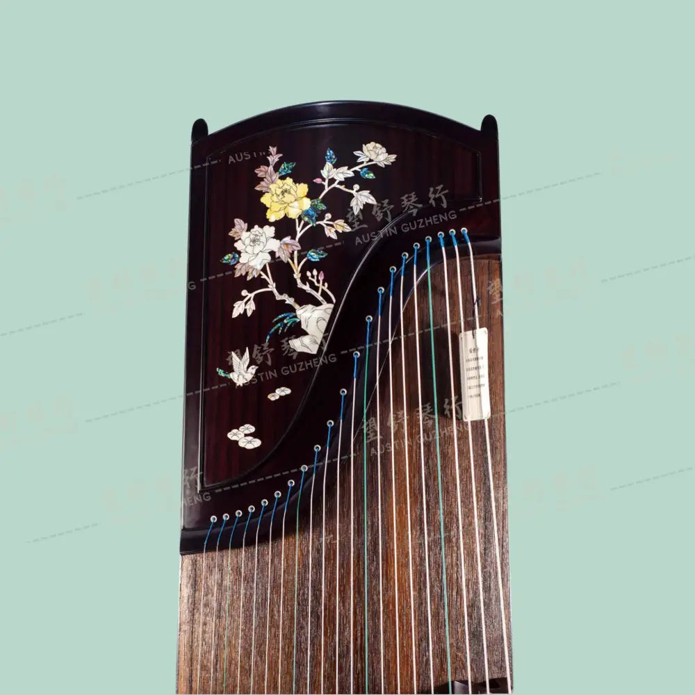 [teaching-like new] Huali 华黎 | East Indian Rosewood 阔叶黄檀 with shell inlay flowers 彩贝国色天香 East Indian Rosewood 阔叶黄檀